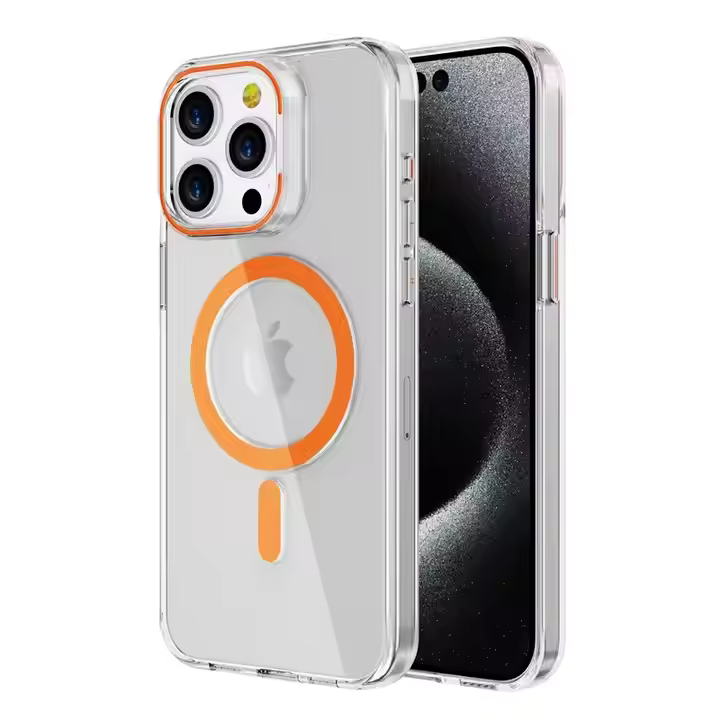 Magnetic Single Stand  Case for iPhone  integrated lens stand back covers