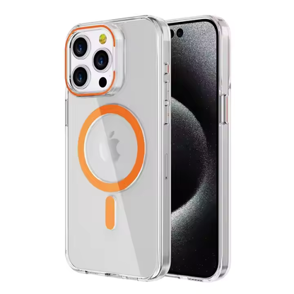 Magnetic Single Stand  Case for iPhone  integrated lens stand back covers