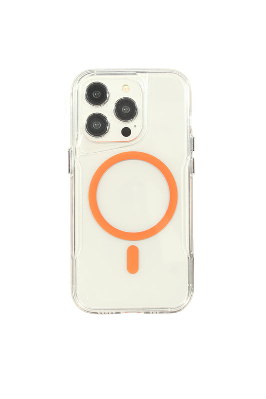 MagSafe Transparent Slim Hard Case for iPhone Series
