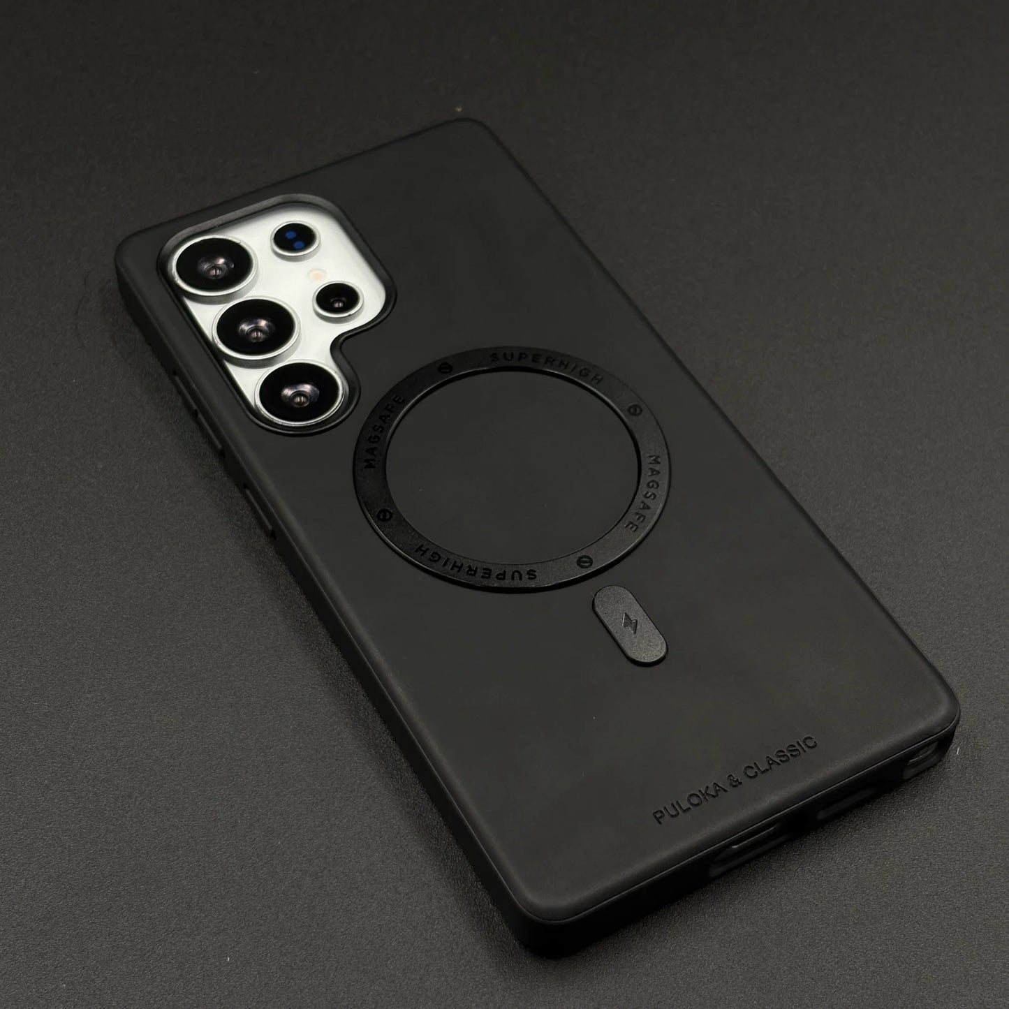 Classic Vintage PU Leather Magnetic Case for Samsung Series