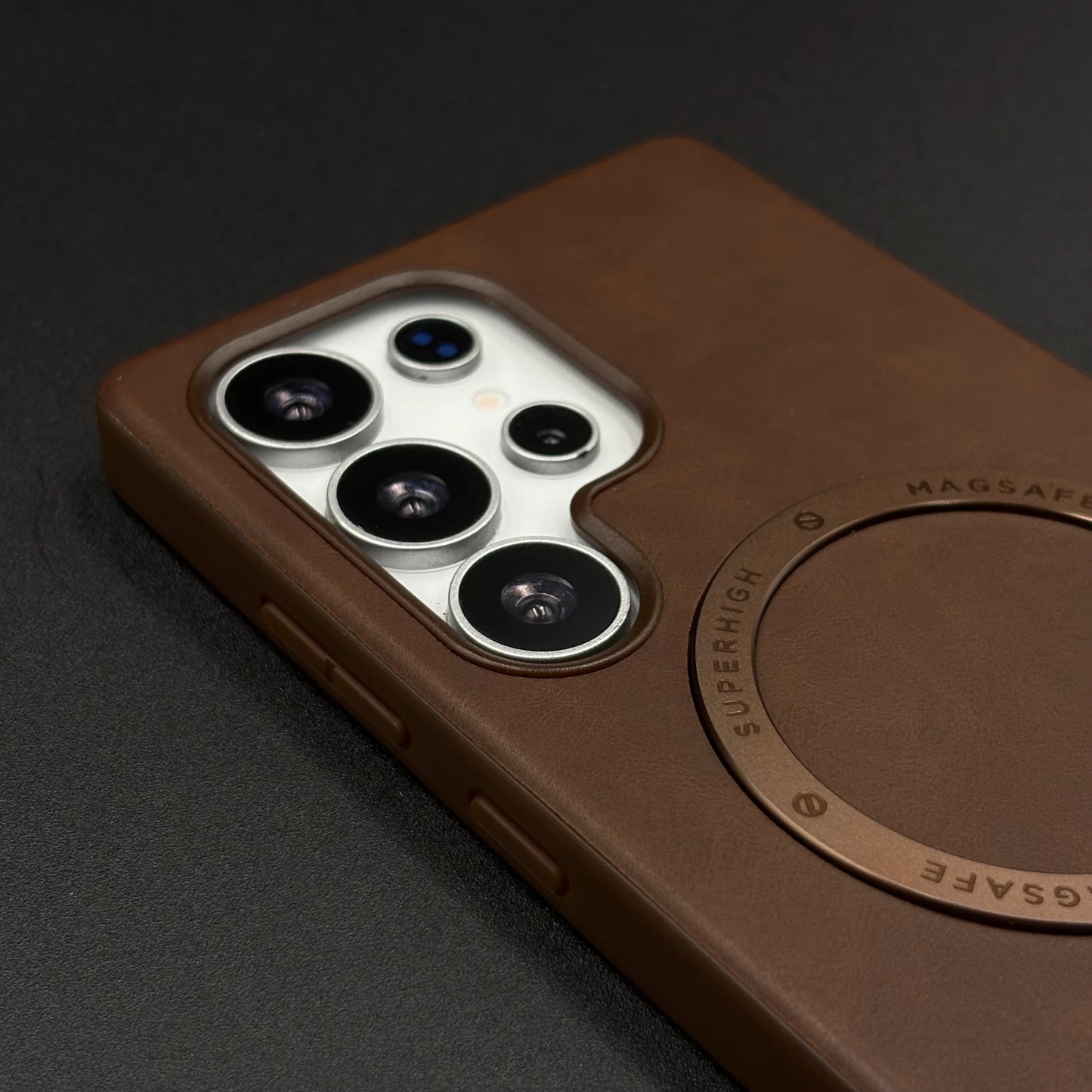 Classic Vintage PU Leather Magnetic Case for Samsung Series