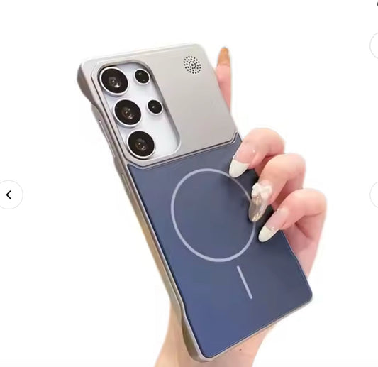 Ultra thin Borderless Magnetic Matte Case For Samsung Series