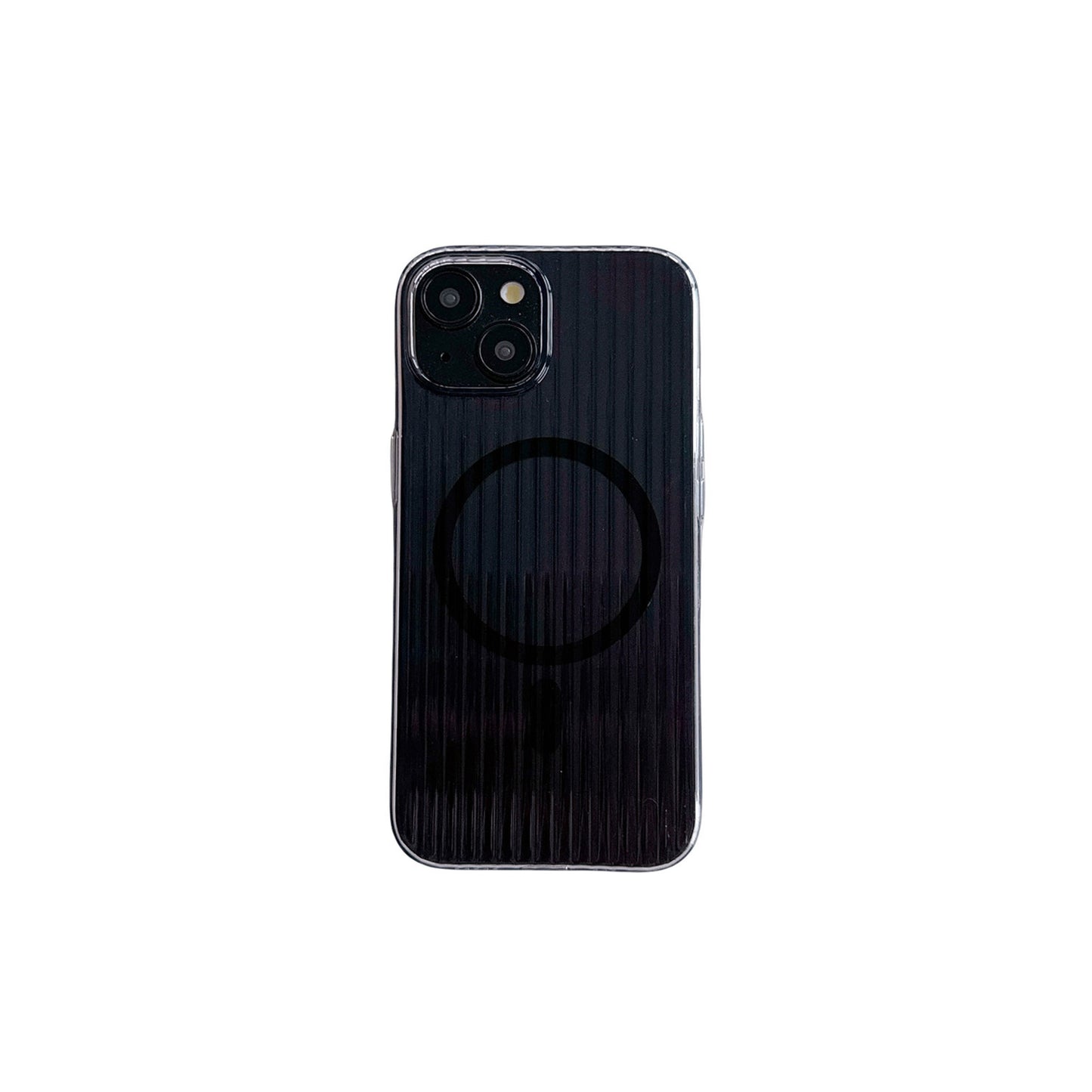 Glossy Wavy Texture Magnetic Wireless Charging Phone Case for iPhone Series
