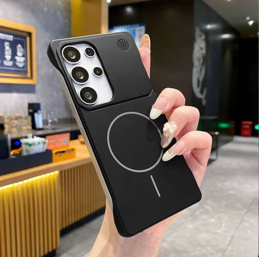 Ultra thin Borderless Magnetic Matte Case For Samsung Series