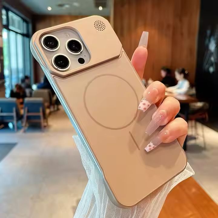 Ultra thin Borderless Magnetic Matte Case For iPhone Series