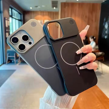 Ultra thin Borderless Magnetic Matte Case For iPhone Series