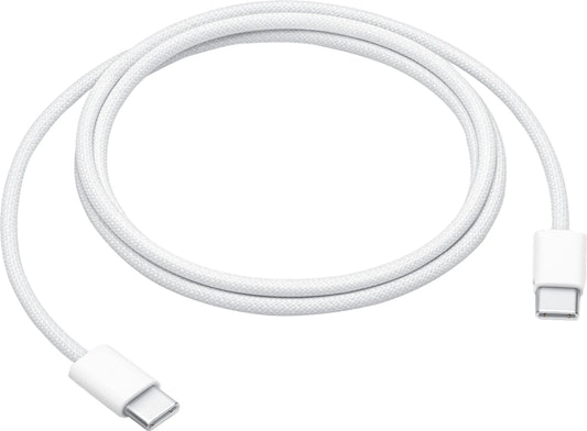 Apple 1 Mtr 60W USB-C Charge Cable with Woven Design (White)